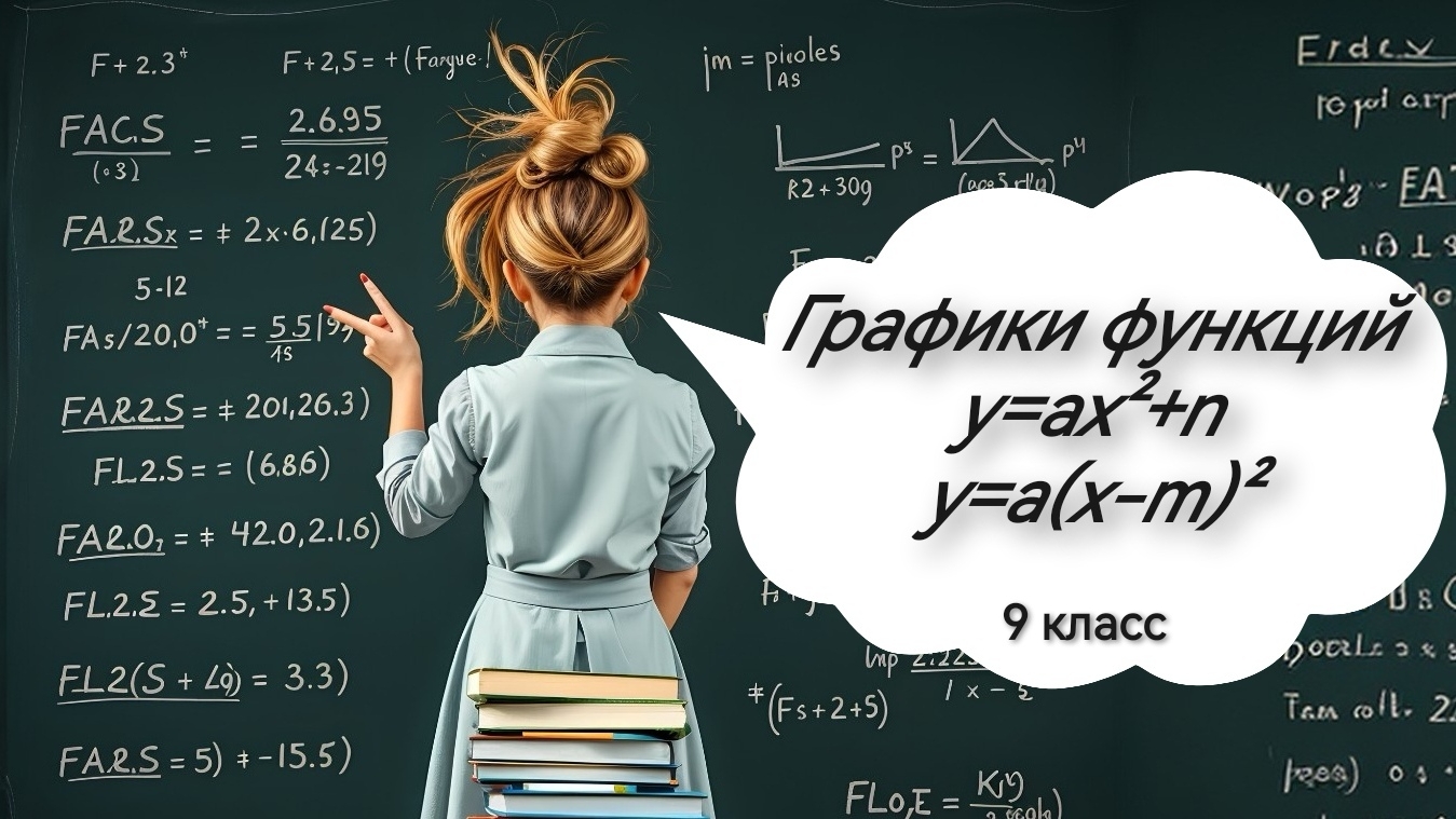 Графики функций у=ax²+n и y=a(x-m)². 9 класс смотреть онлайн