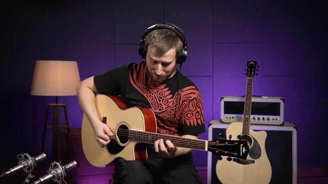 Акустические гитары KEPMA D1C и A1C_MIX смотреть онлайн