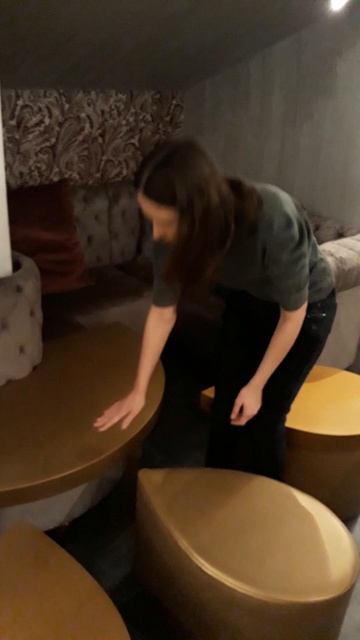 Пуфы-капли со столешницей от 4011ideas(4011идей)