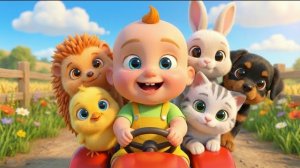 Малыш на тракторе и его друзья | Мультики для детей