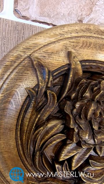 Настенное 3D Панно Цветок в тарелке