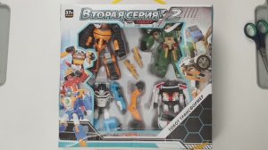 Тоботы Роботы трансформеры набор 4 штуки вторая серия
