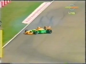 Формула 1. Разворот Шумахера на Гран-при Сан-Марино 1992 (пятничная квалификация)