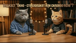 🤣 Подкаст коты на кухне "Ночной ТЫГЫДЫК" #3 «Окно - стеклопакет или силовое поле?