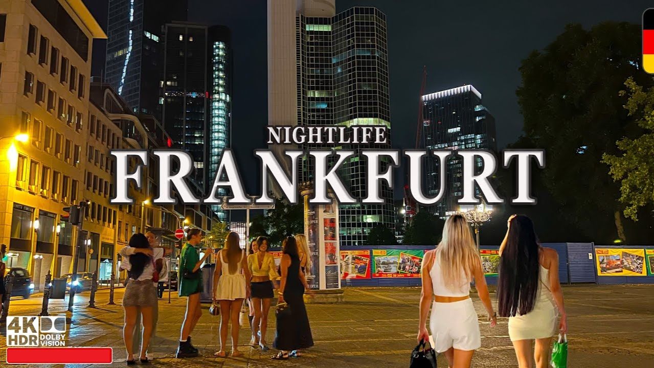 Ночная жизнь Франкфурта | Пеший тур смотреть онлайн