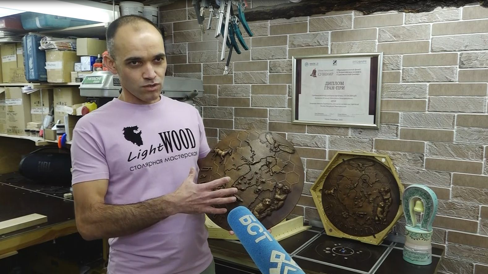 Репортаж о нашей мастерской LightWOOD на телеканале БСТ