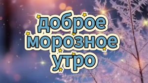 доброе морозное утро видеооткрытки ❄️