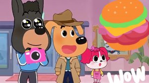 Шериф лабрадор |  Шериф лабрадор на русском | лабрадор мультик | бэби бас мультик | Ава и Папа