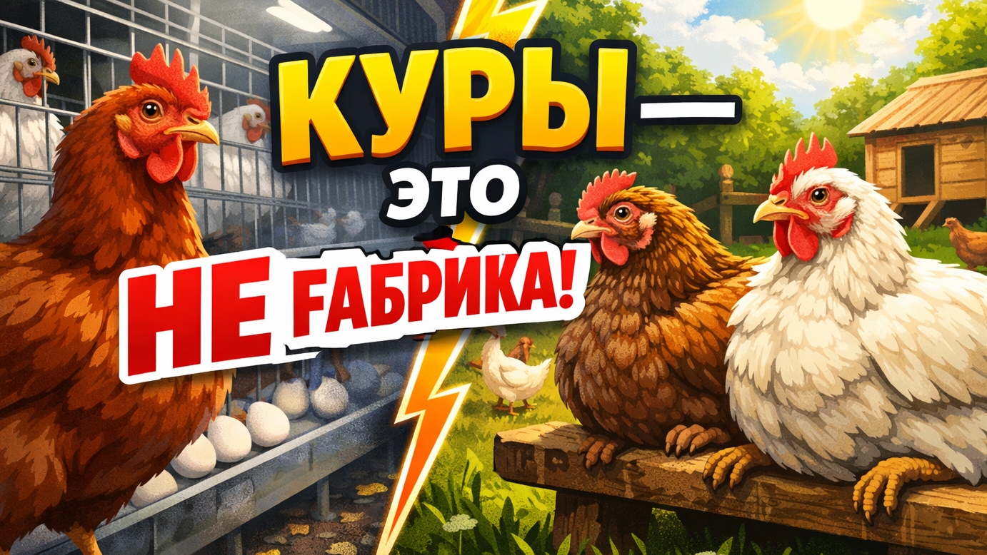 🐔❌ Куры это НЕ фабрика! Как хозяева губят птицу и что делать правильно 🥚❤️ 🐔❌ Куры это НЕ фабрика! Как хозяева губят птицу и что делать правильно 🥚❤️