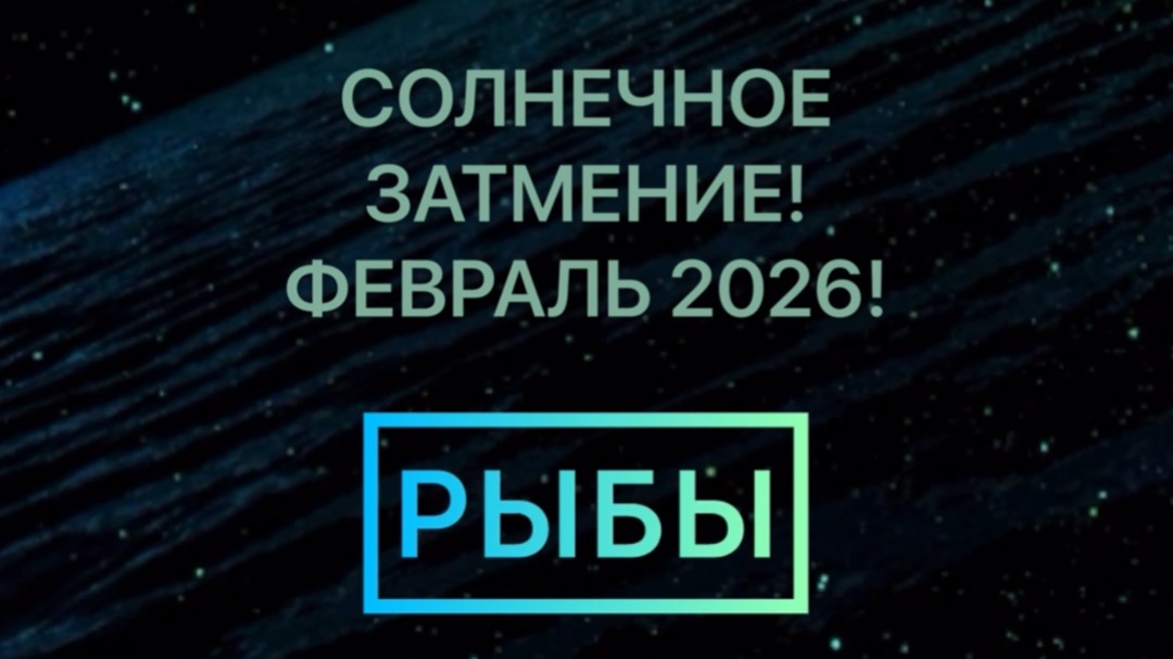 РЫБЫ ФЕВРАЛЬ 2026! СОЛНЕЧНОЕ ЗАТМЕНИЕ!