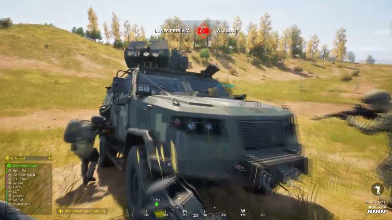 Выдавливаем противника из Петривки в игре SQUAD 10.2 смотреть онлайн