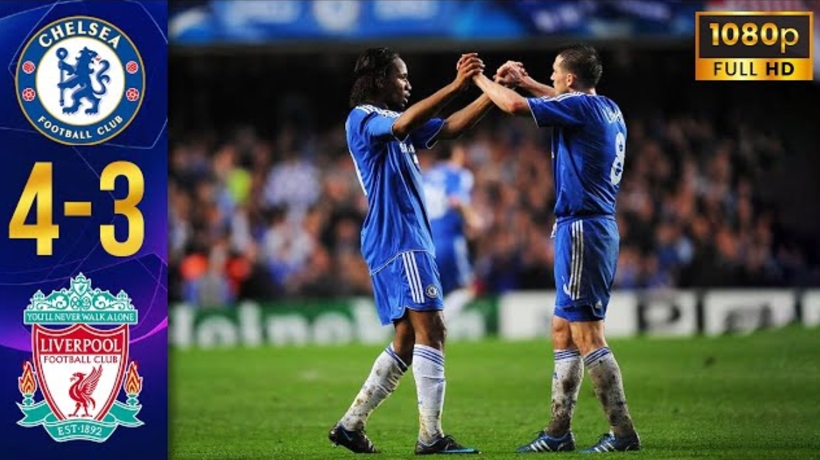 Челси против Ливерпуля 4:3. Полуфинал Лиги чемпионов, 2-й матч 2008. смотреть онлайн