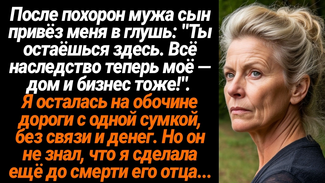Жизненные Истории/После похорон мужа, сын привёз меня в глушь и бросил смотреть онлайн