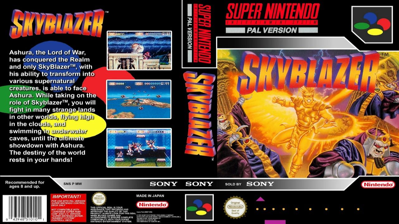 Super Nintendo (Snes) 16-bit Sky Blazer Прохождение смотреть онлайн