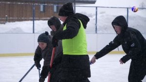 Хоккей в валенках в Выксе.