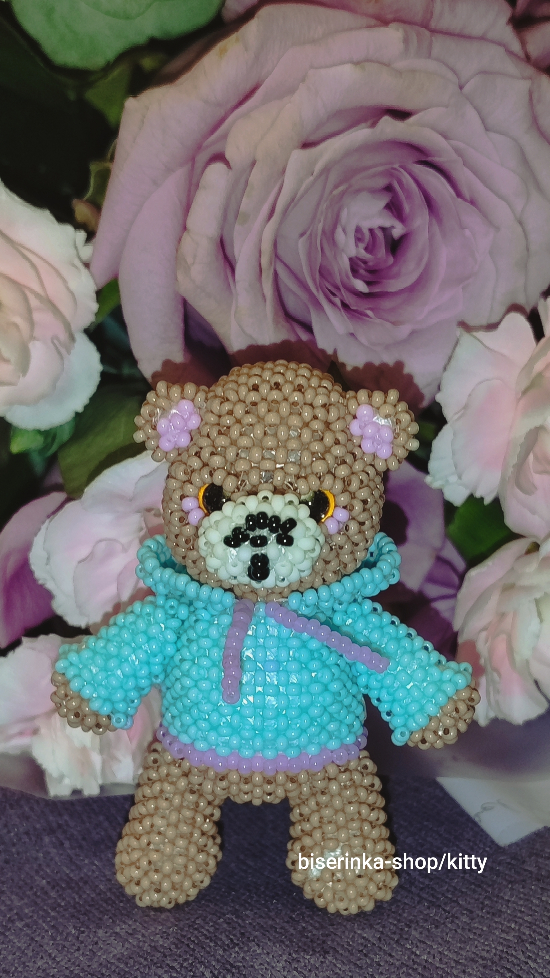 амигуруми из бисера мишка в толстовке 🐻🙌🌸 амигуруми из бисера мишка в толстовке 🐻🙌🌸