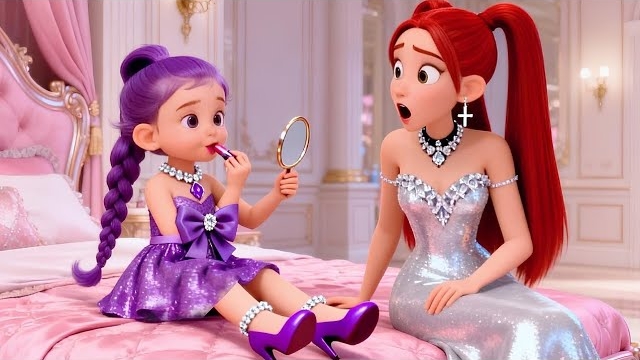 Малышка Руми впервые делает макияж чтобы выглядеть как Мира. Охотники на демонов