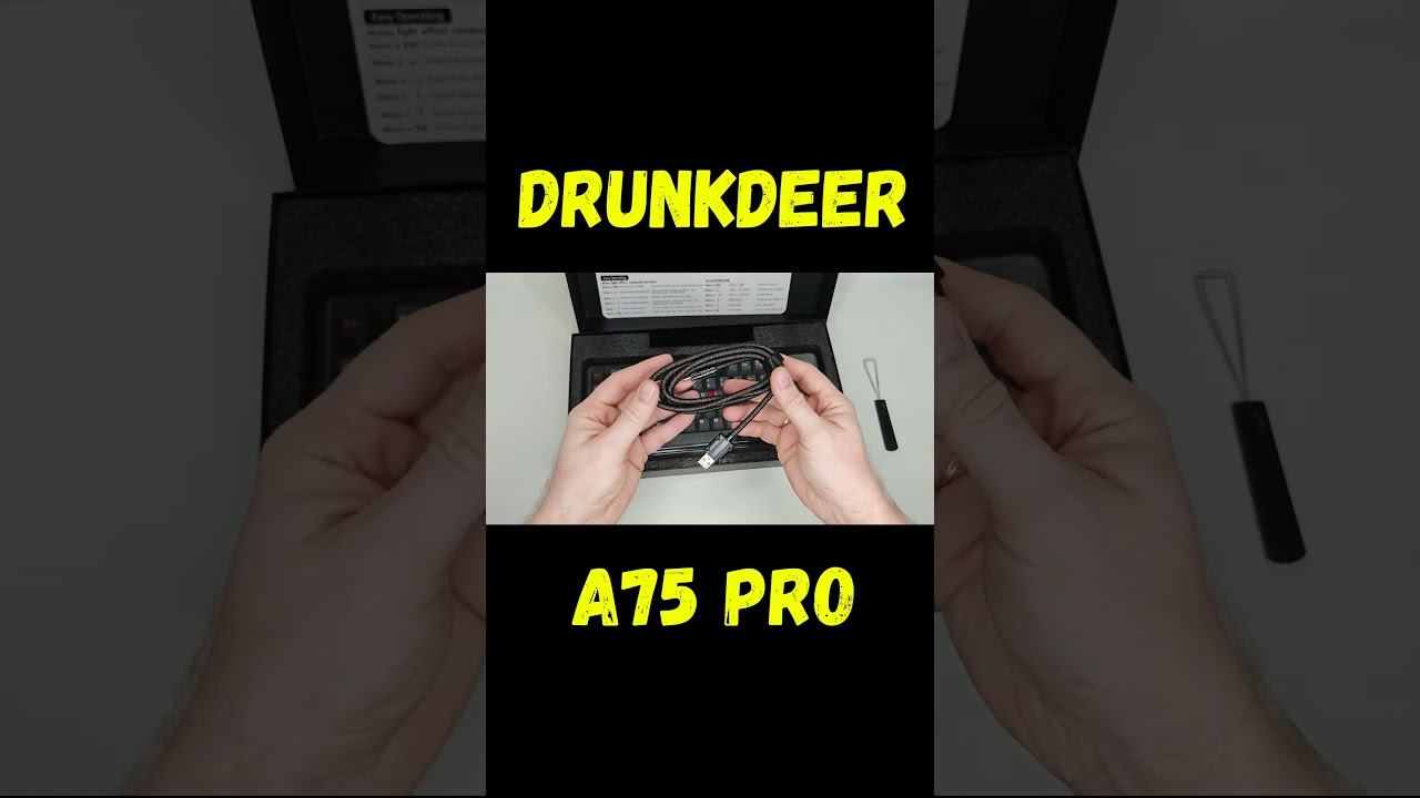 ТИХАЯ магнитная клавиатура DrunkDeer A75 Pro