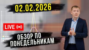 📊 ОБЗОР РЫНКА 02.02.2026 РУБЛЬ, НЕФТЬ, РТС, SP500, ЗОЛОТО