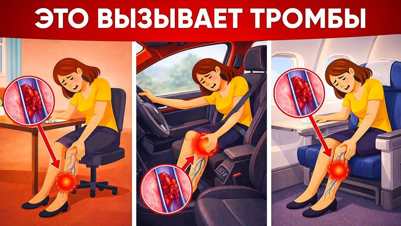 ЭТО делают 90% людей. И они в зоне риска тромбоза!
