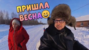 Творожники на обед и прогулка в минус 7