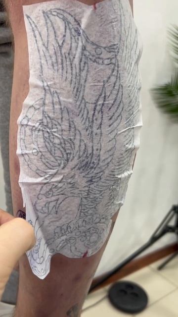 Тату Орел и Змея.