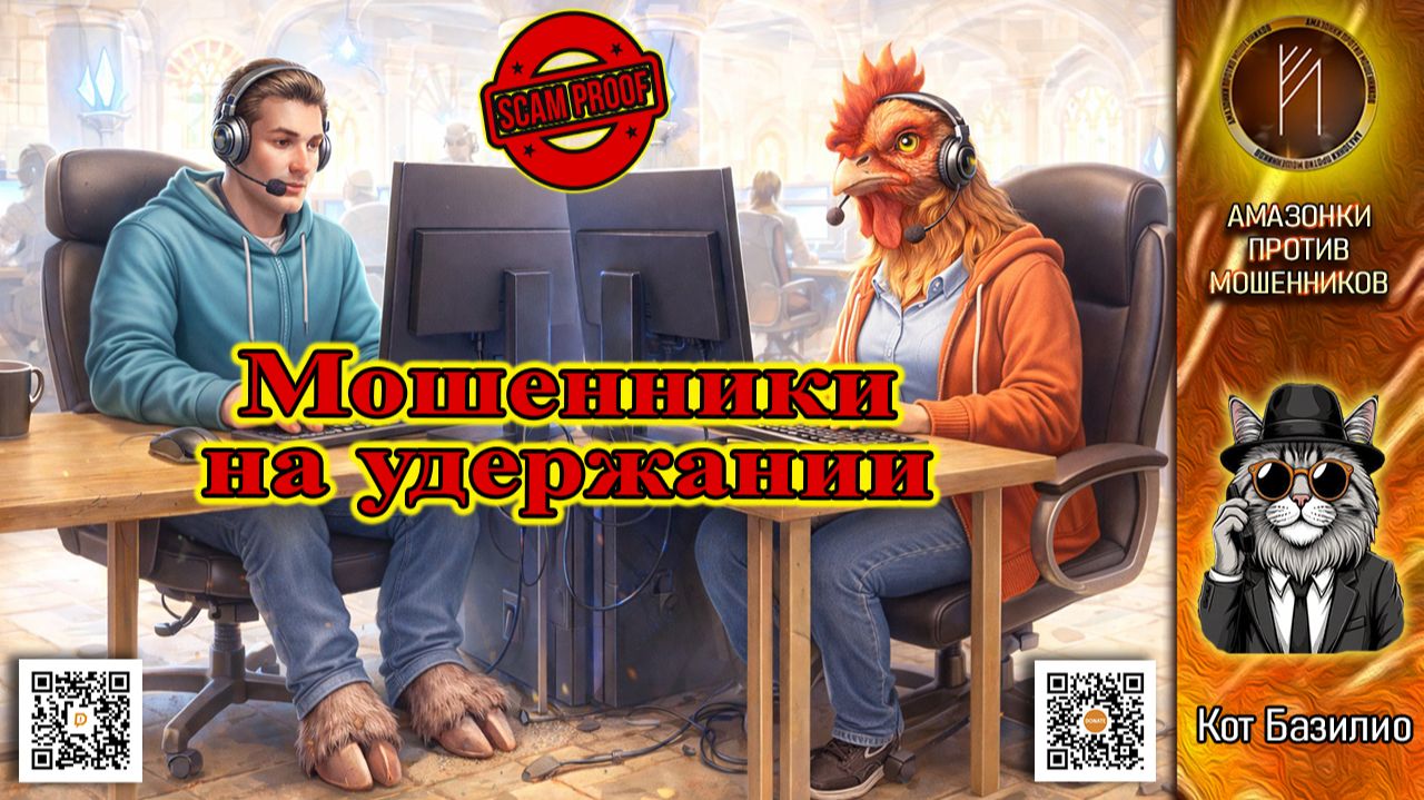 КОТ БАЗИЛИО / КОРРЕКЦИОННАЯ ШКОЛА ДЛЯ МОШЕННИКОВ / МОШЕННИКИ ЗВОНЯТ ПО ТЕЛЕФОНУ смотреть онлайн