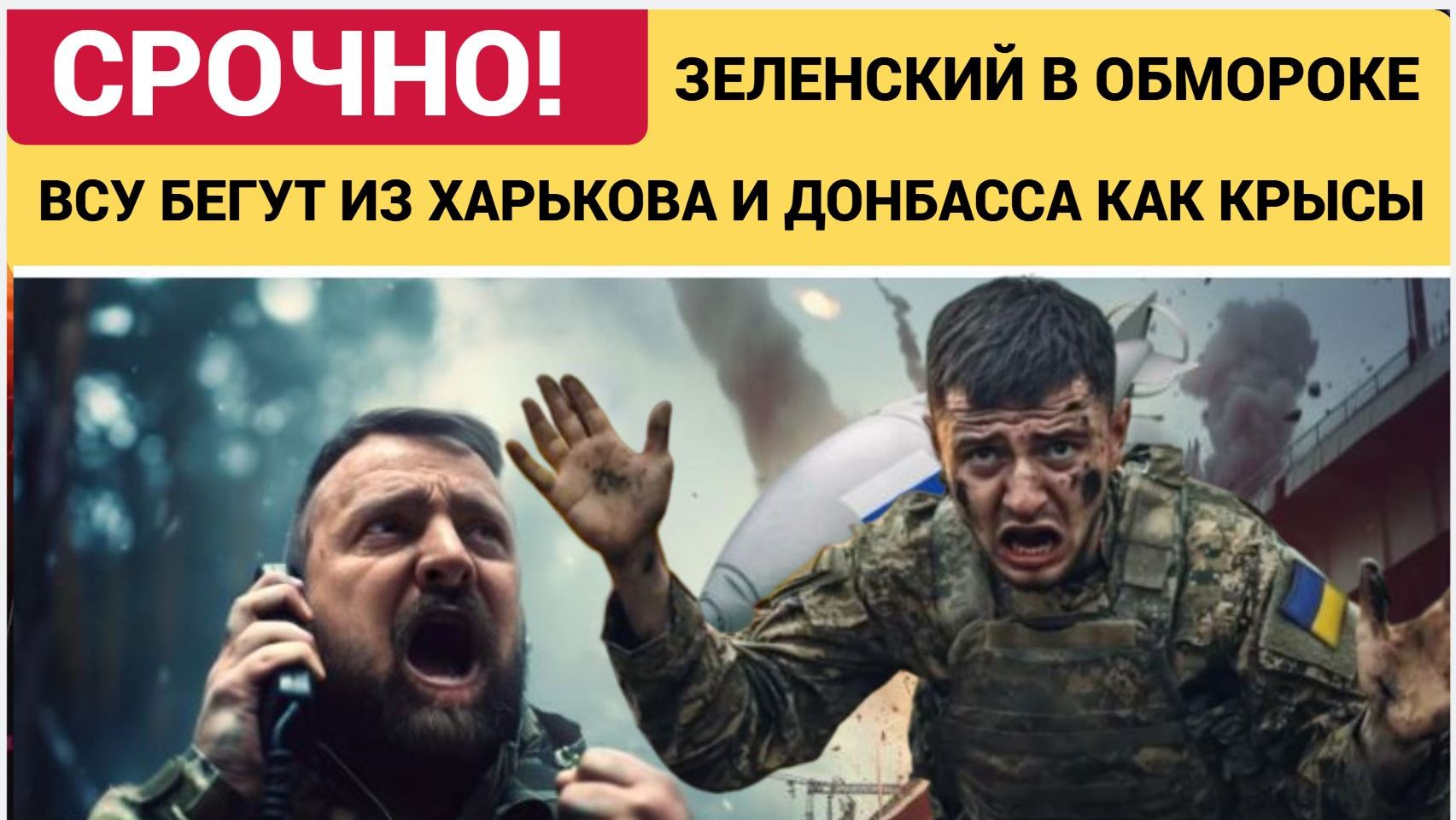 КИЕВ НА ЖУТЯХ! ВСУ БЕГУТ ИЗ ПОД ХАРЬКОВА И ДОНБАССА ПОДЖАВ ЖАЛО! ЗЕЛЕНСКОГО КИНУЛИ ЗА БОРТ смотреть онлайн