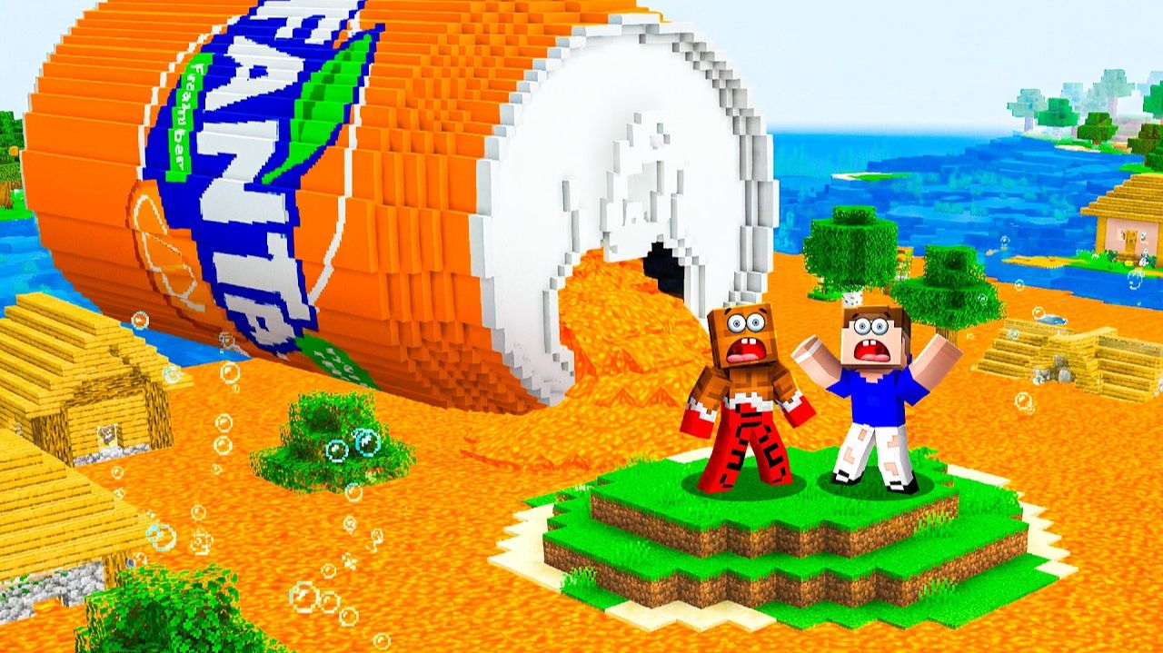 ФАНТА ПОДНИМАЕТСЯ КАЖДУЮ СЕКУНДУ! 😱 МАЙНКРАФТ смотреть онлайн