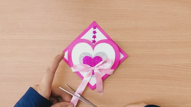 Делаем оригинальные валентинки из бумаги — сюрприз для близких 🌸 смотреть онлайн