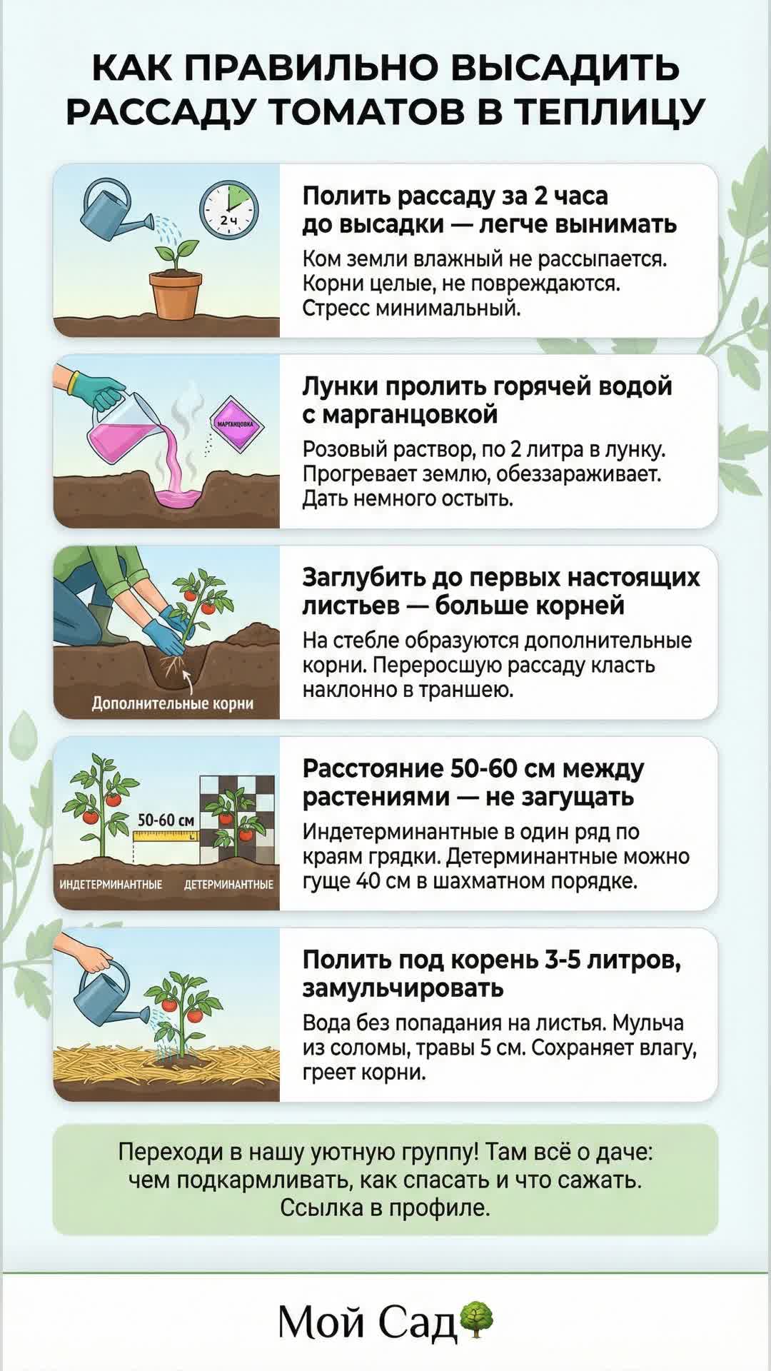 Как сажать томаты в теплице: секреты успеха