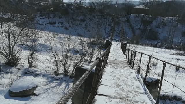 Зима в горах Дагестана #вэтотдень #природныепейзажи #горы и реки #рекарубас, зимний пейзаж