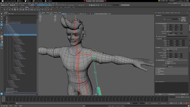 Character Rigging in Maya! Episode 3 — Fixing the Rotation Orders — Dikko (1080p, h264) Character Rigging in Maya! Episode 3 — Fixing the Rotation Orders — Dikko (1080p, h264)
