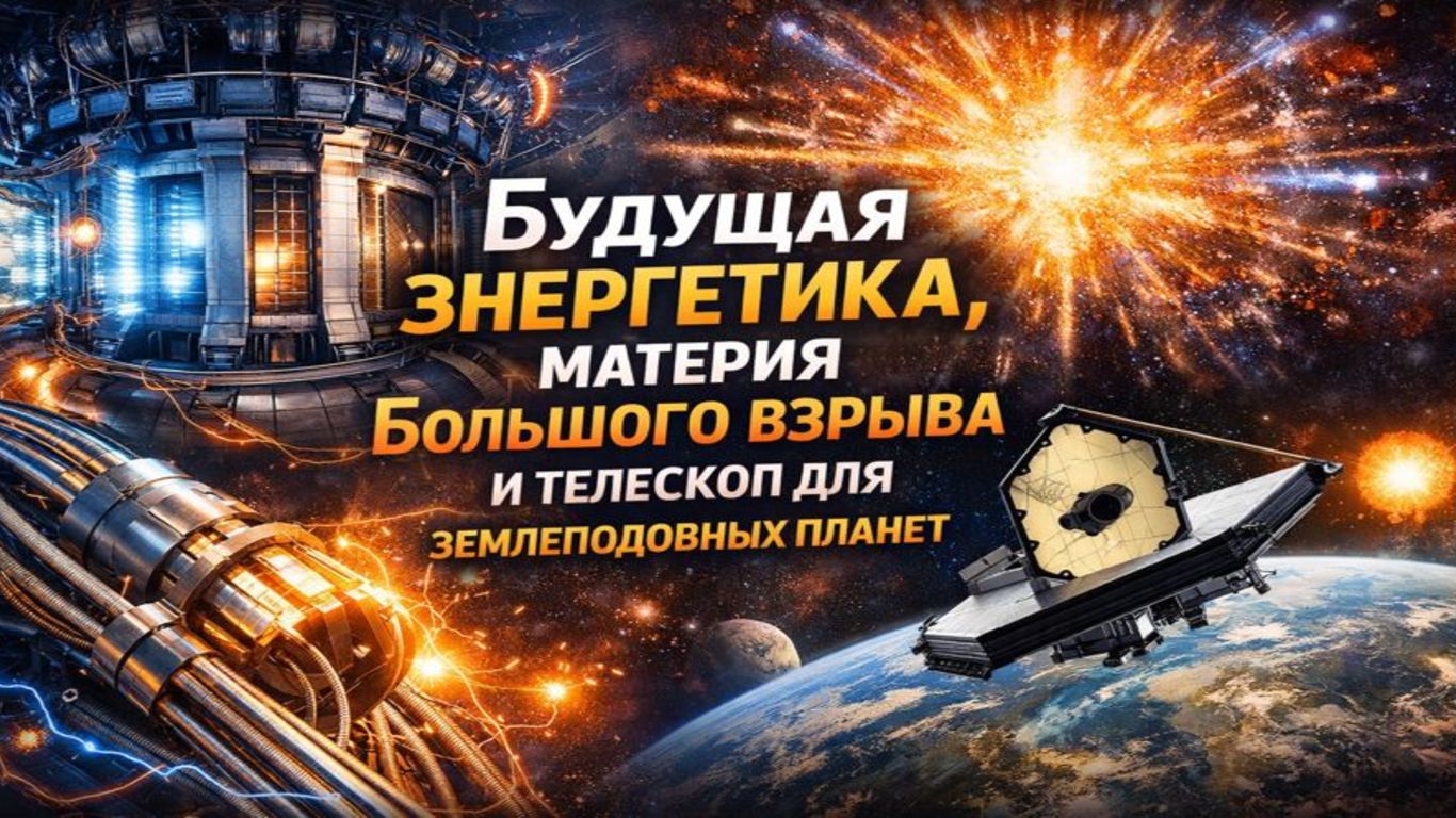 Новости науки #28 : Будущая энергетика, материя Большого взрыва и телескоп для землеподобных планет