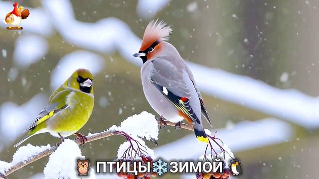 Птицы зимой в лесу 🐦🦉 видео для отдыха душой 🦅🌲(5) Птицы зимой в лесу 🐦🦉 видео для отдыха душой 🦅🌲(5)