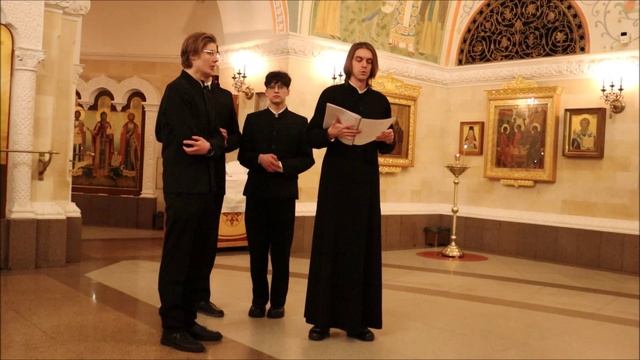 Хор Троице-Сергиевой Лавры на Божественной литургии 29.01.2026 в Храме Христа Спасителя - 1 смотреть онлайн