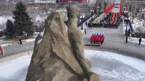 На Мамаевом кургане состоялась масштабная акция «Героям Сталинграда посвящается»