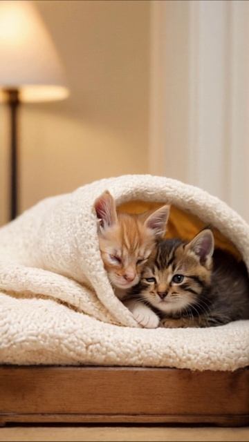 Котята под одеялом: милое времяпрепровождение #котята #домашние_животные #милота Котята под одеялом: милое времяпрепровождение #котята #домашние_животные #милота