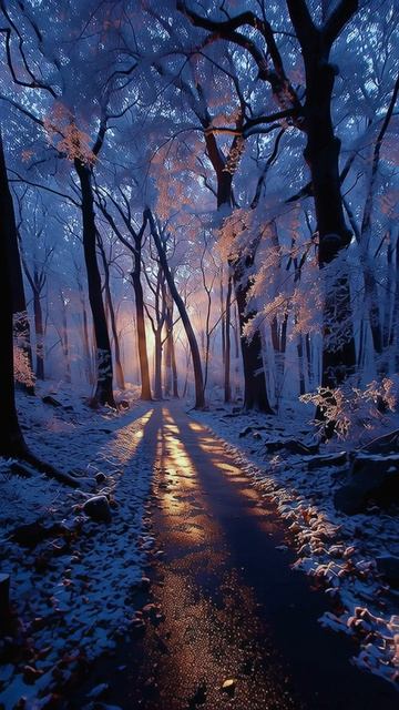 По заснеженным дорожкам