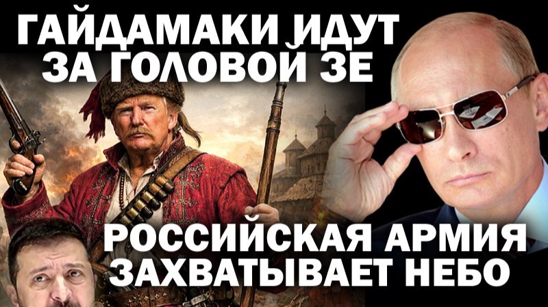 Гайдамаки требуют голову Зеленского. Российская армия идёт к Днепру и захватывает небо / #ЗАУГЛОМ смотреть онлайн