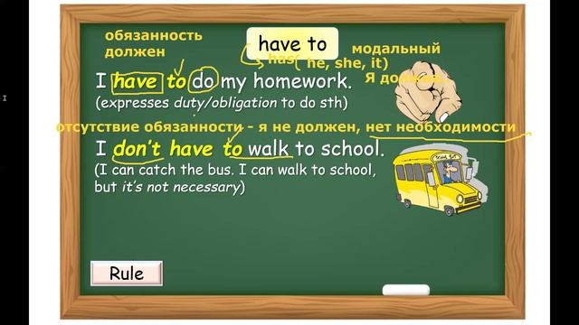 Глагол have to