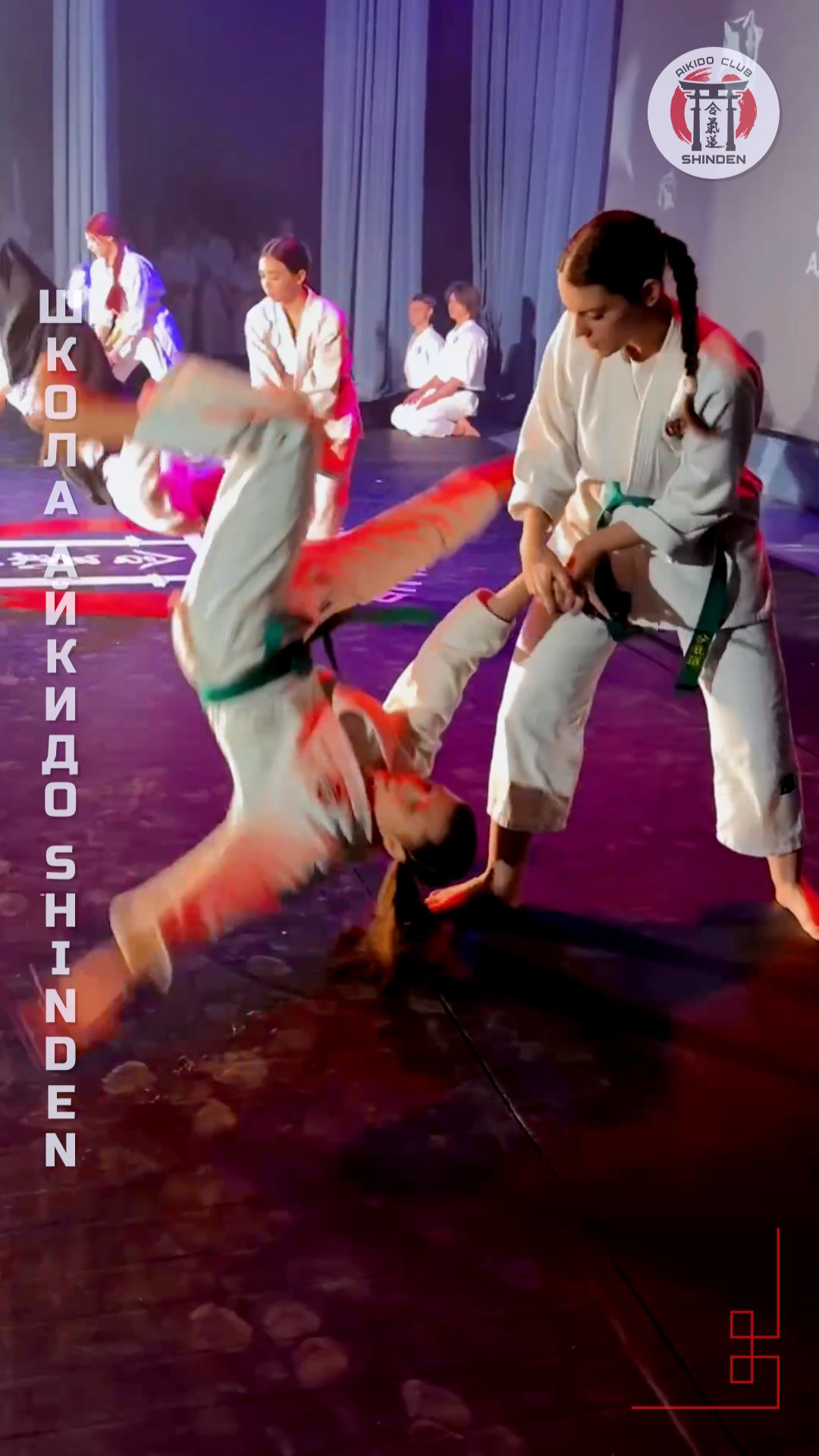 Показательное выступление школы айкидо SHINDEN. #айкидо #спорт