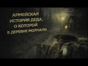 Армейская история деда, о которой в деревне молчали. Страшные. Мистические. Хоррор