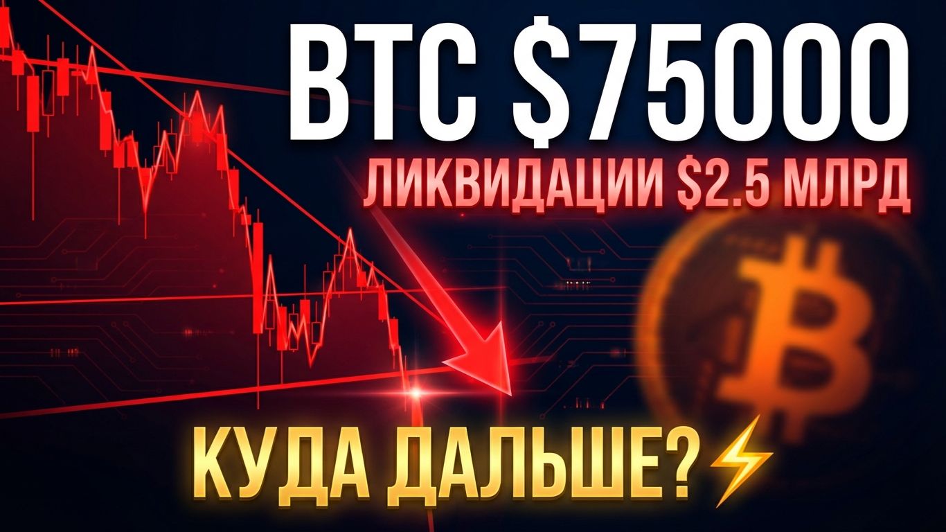 BTC рухнул до 000! Ликвидации .5 млрд за сутки. Куда дальше? Прогноз и точки входа