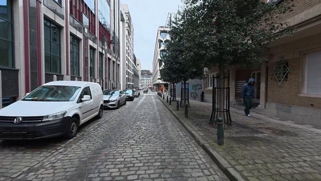 Брюссель Бельгия полная прогулка по городу зимний день 2026 ❄️🏙️ смотреть онлайн