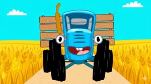 Синий Трактор по Полям｜Учим Цвета Раскраска｜Синий Трактор Смотреть | Синий Трактор для малышей