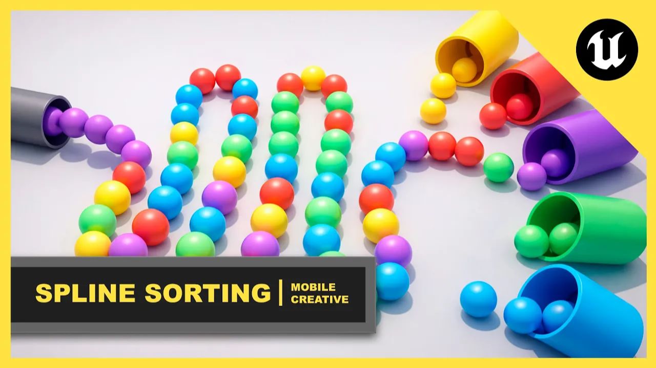 Как сделать движение по сплайну и сортировку по цвету в Unreal Engine Как сделать движение по сплайну и сортировку по цвету в Unreal Engine