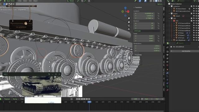 Доработка модели танка ИС-2 смотреть онлайн