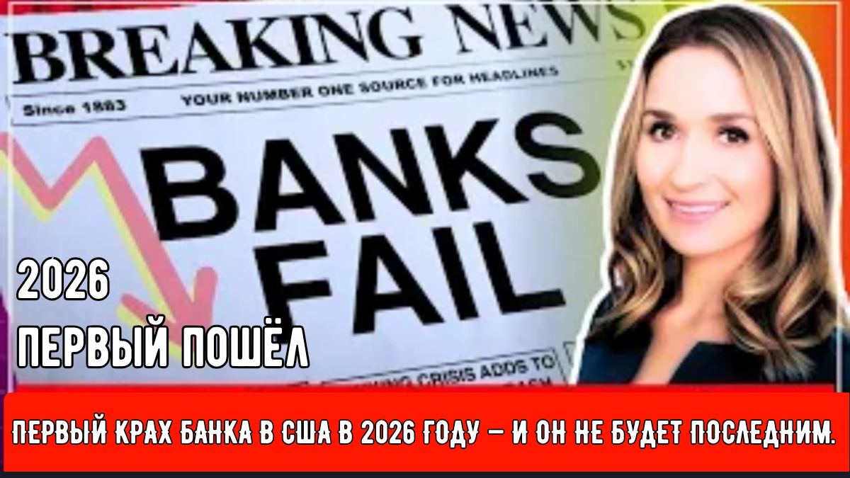 ПЕРВЫЙ КРАХ БАНКА В США В 2026 ГОДУ — И ОН НЕ БУДЕТ ПОСЛЕДНИМ. смотреть онлайн