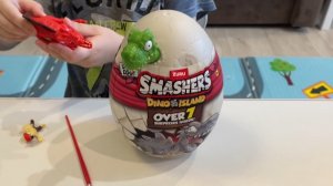 Распаковка яиц динозавров. Часть 2. Zuru Smashers Dino Island